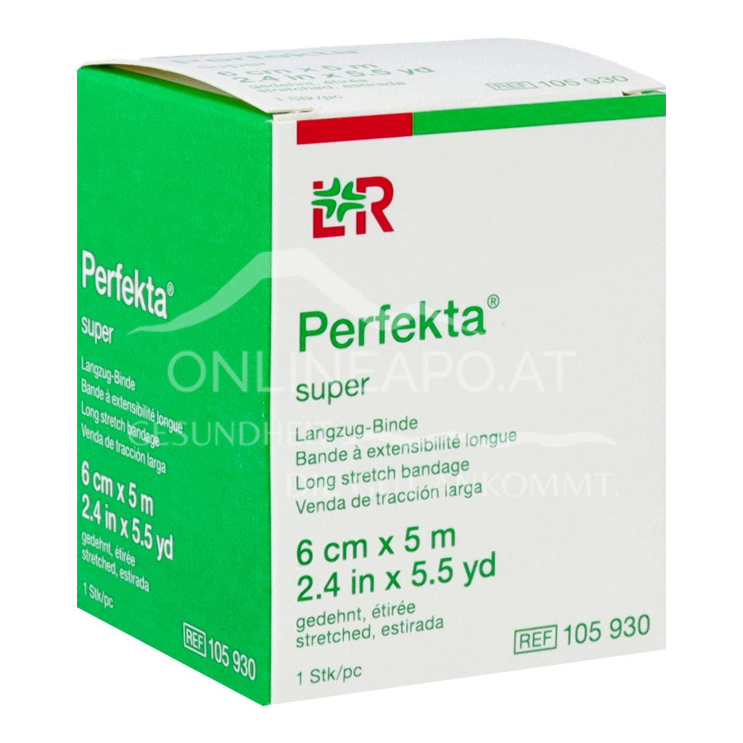 Perfekta® Super Langzugbinde 6 cm x 5 m