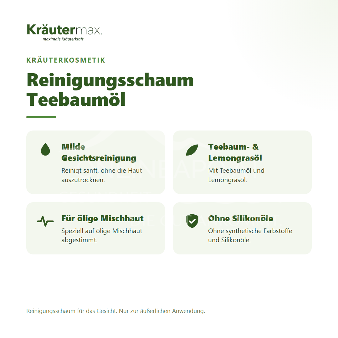 Kräutermax Reinigungsschaum Teebaumöl