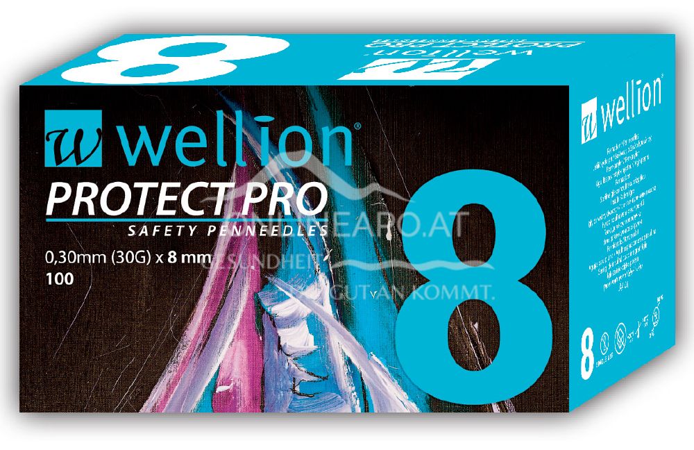 Wellion® PROTECT PRO Safety needles 8 mm