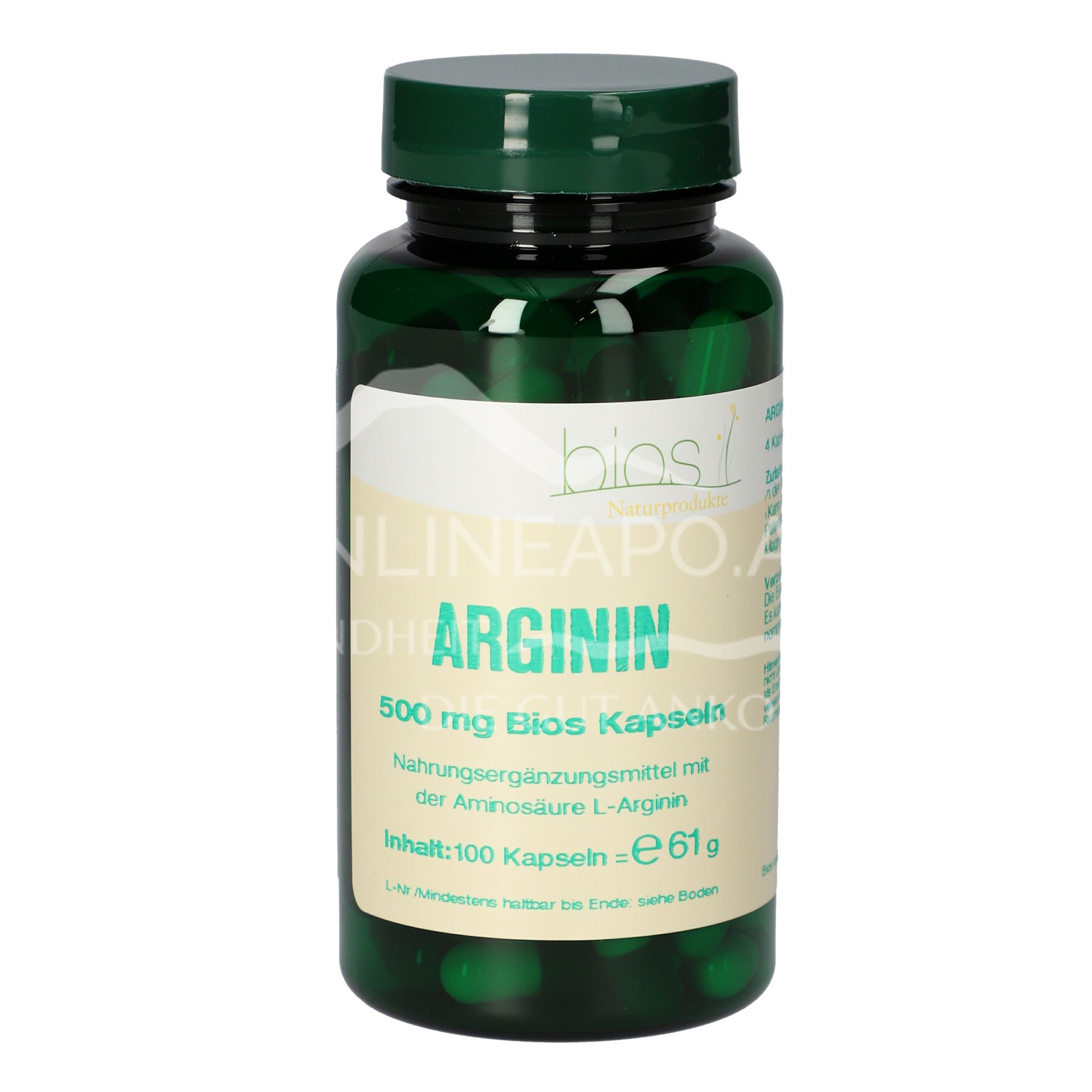 Bios Arginin 500 mg Kapseln
