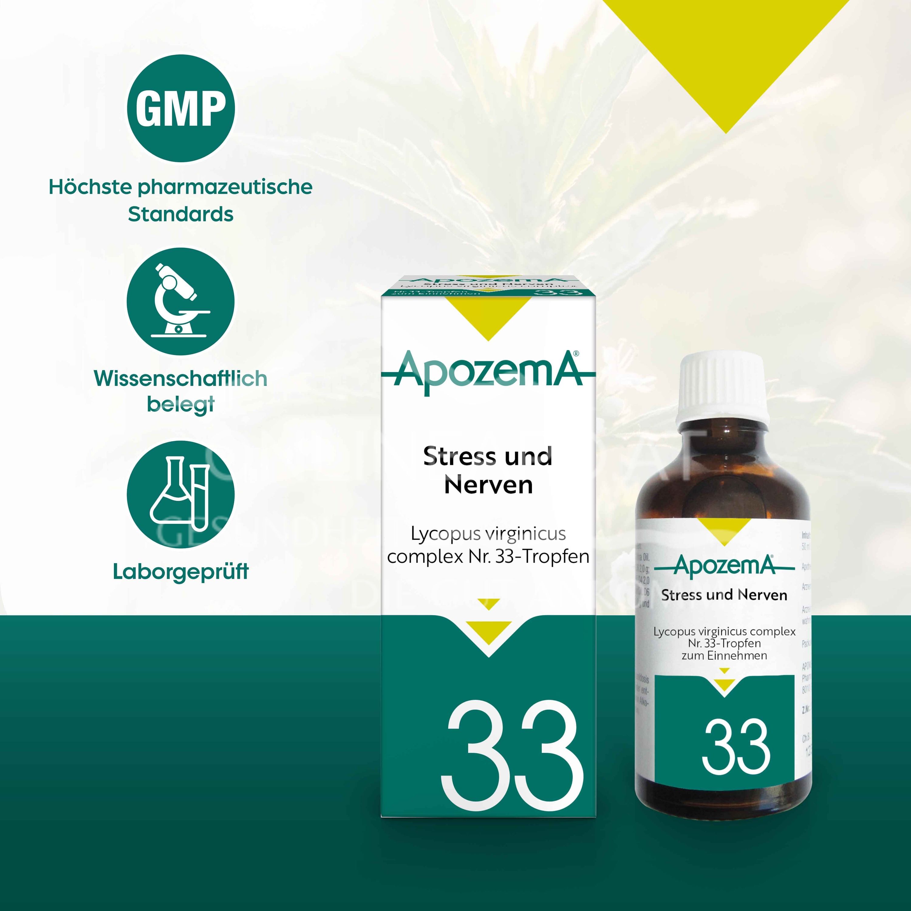 Apozema® Stress and Nerves Lycopus virginicus complex No. 33 drops for oral use