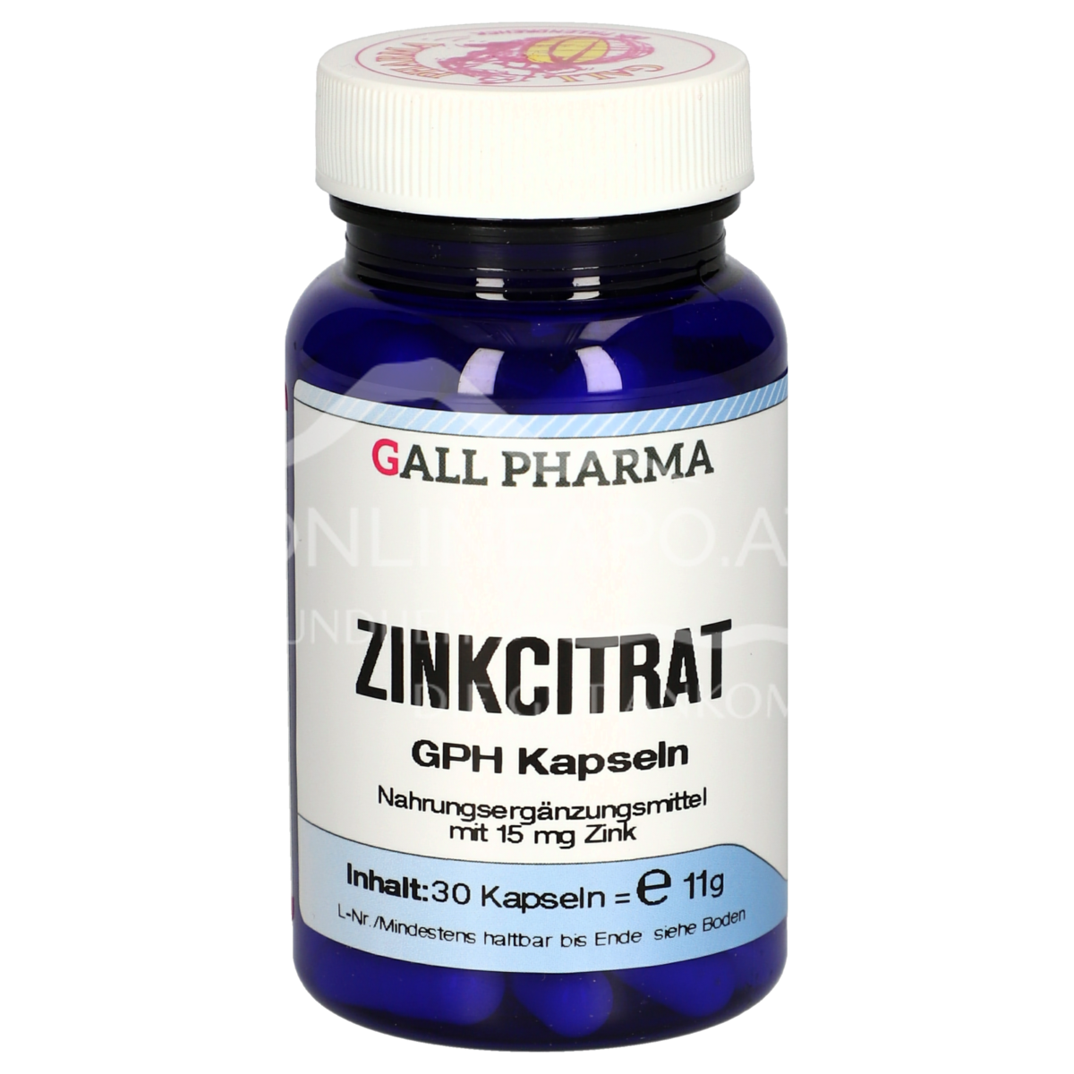 Gall Pharma Zinkcitrat Kapseln (15 mg Zink)