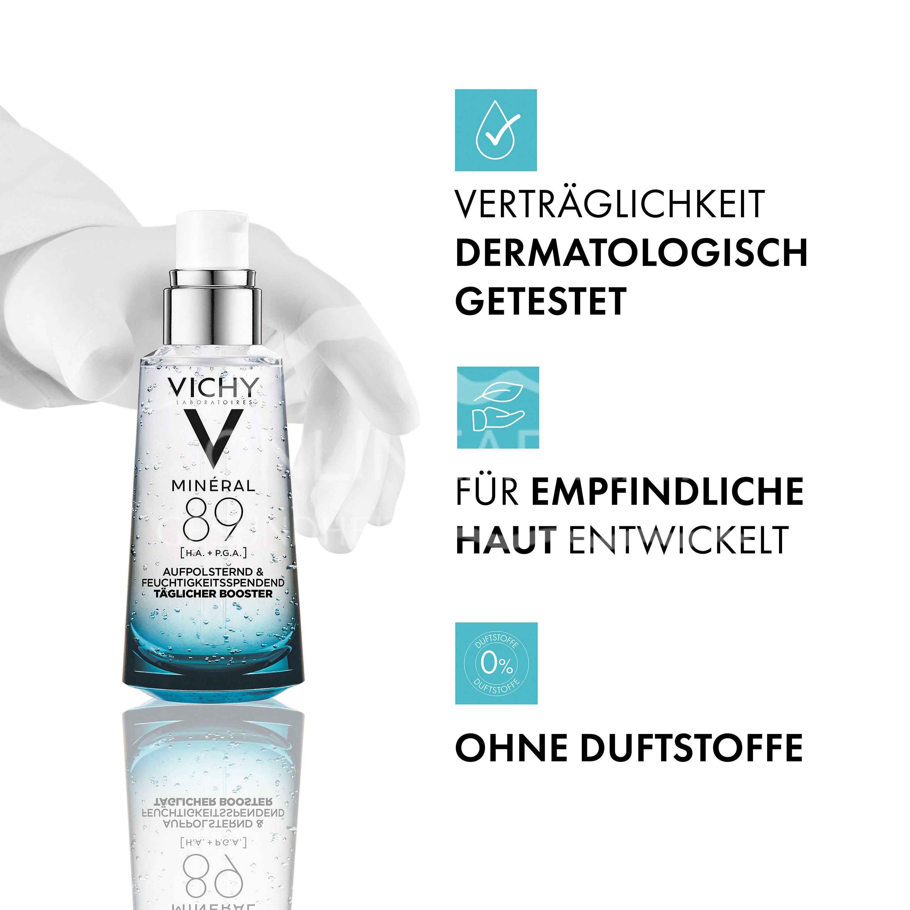 Vichy MINÉRAL 89 Feuchtigkeitsspendender und aufpolsternder täglicher Booster - Serum Nachfüllung