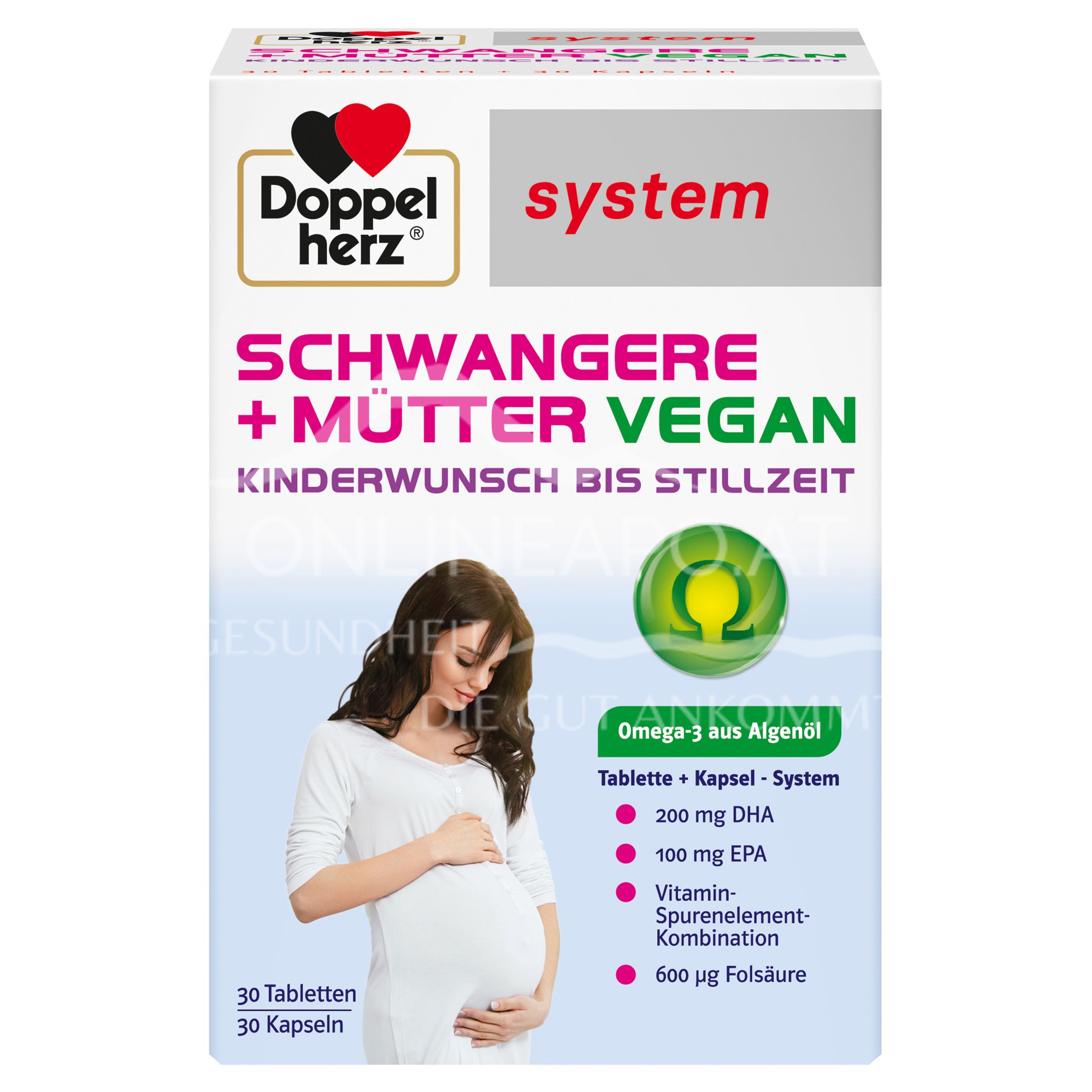 Doppelherz system pregnant women + mums vegan 30 tablets + 30 capsules
