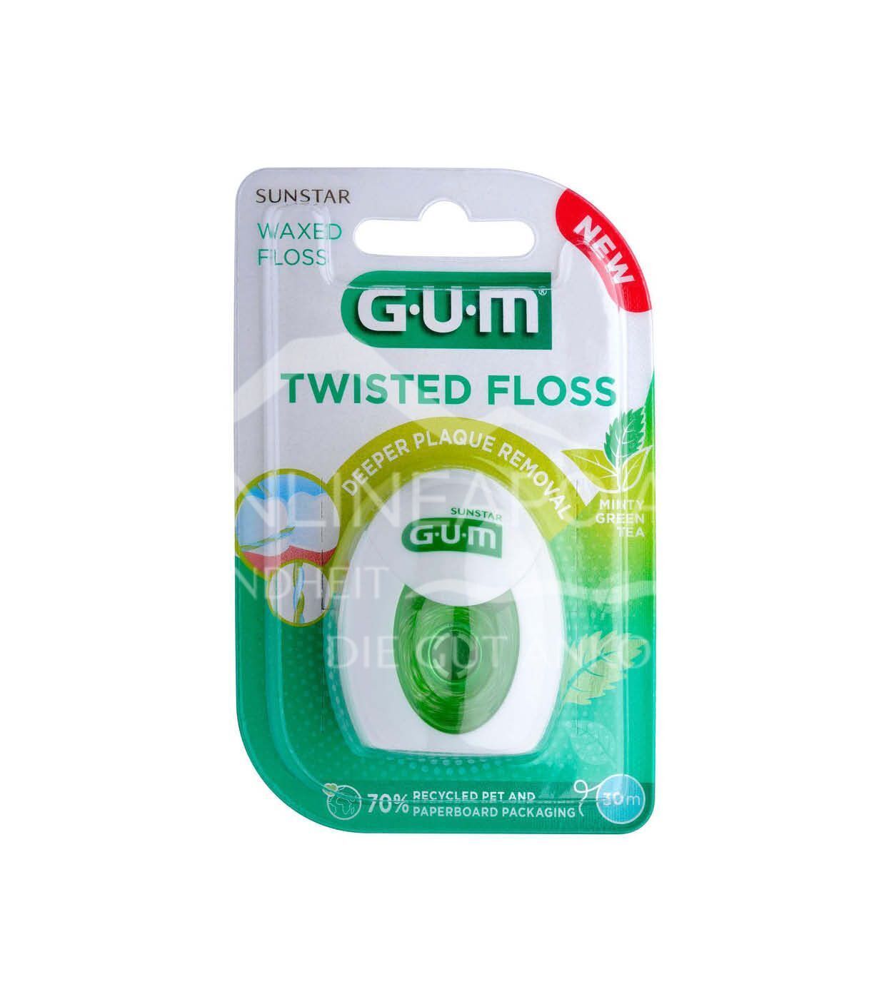 GUM® TWISTED Floss waxed dental floss