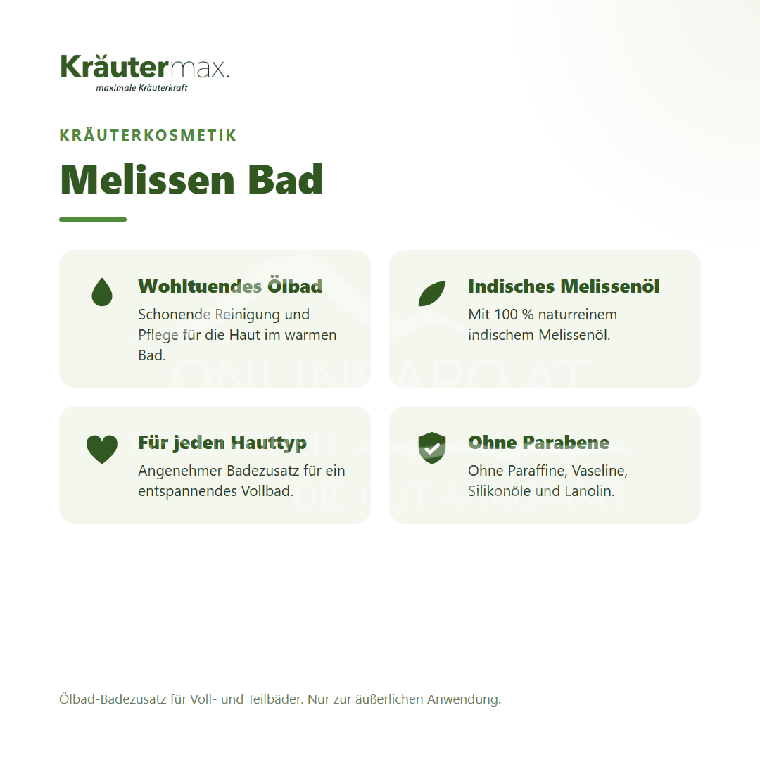 Kräutermax Melissen Bad