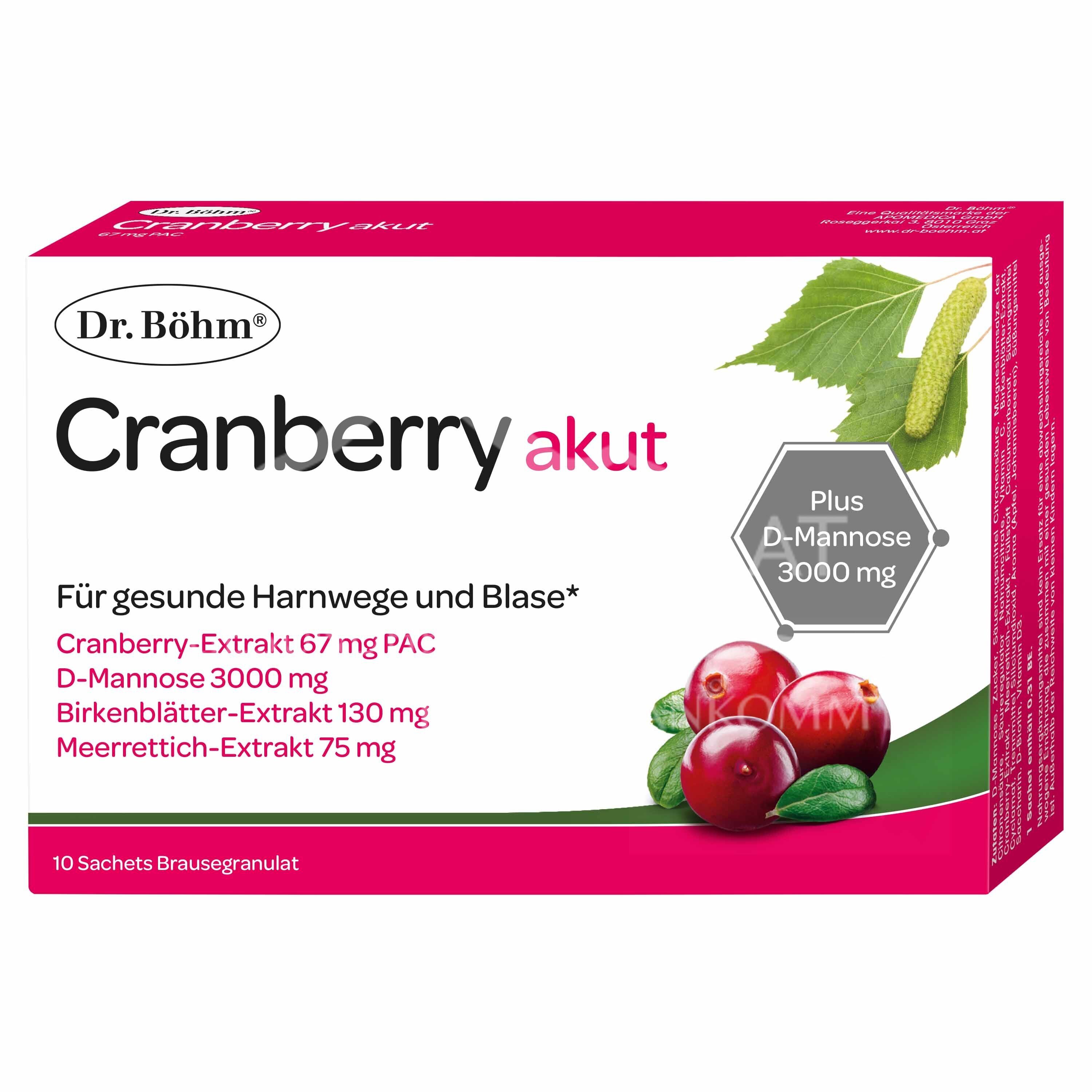Dr. Böhm® Cranberry akut Brausegranulat