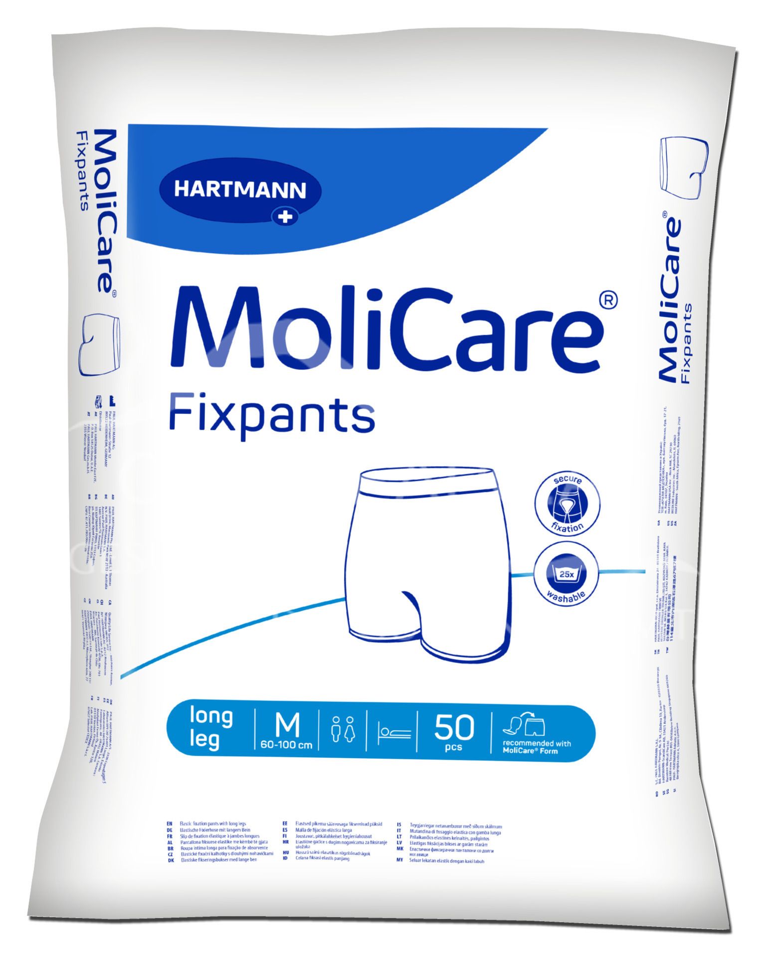 MoliCare® Premium Fixpants Long Leg - Grey fixation trousers - Size XXL