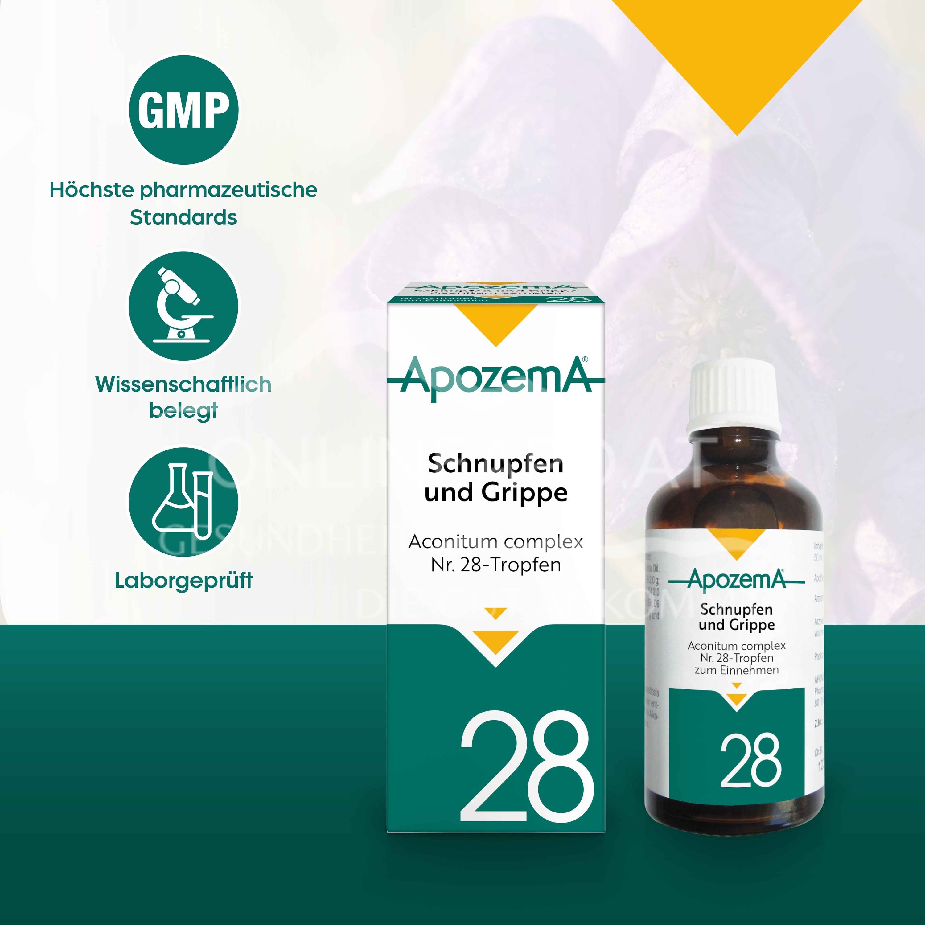Apozema® Cold and flu Aconitum complex No. 28 drops for oral use