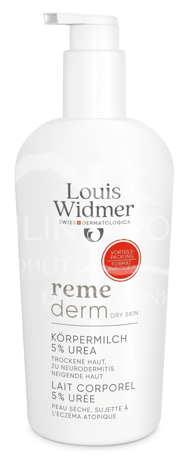Louis Widmer Remederm Dry Skin Körpermilch 5 % Urea - leicht parfümiert
