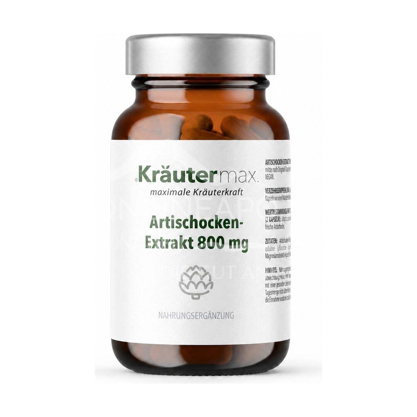 Kräutermax Artischockenextrakt 800 mg Kapseln