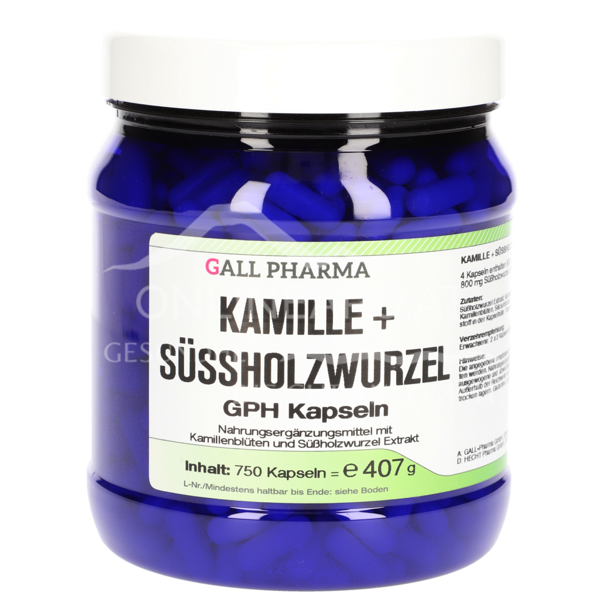 Gall Pharma Camomile + liquorice root capsules