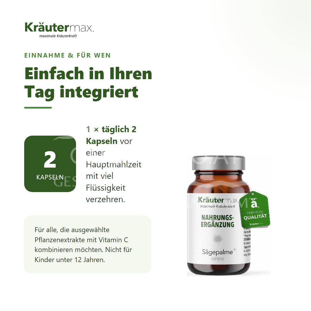 Kräutermax Sägepalme plus Kapseln