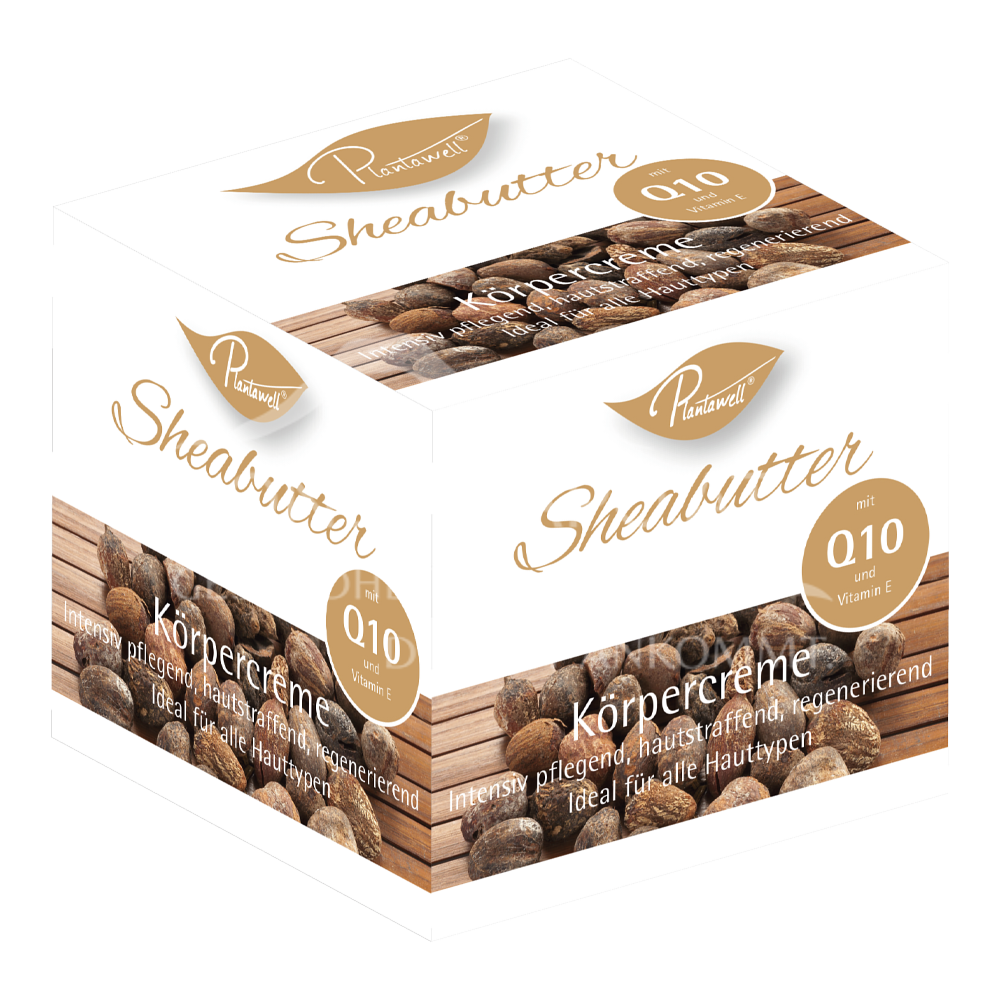 Plantawell® shea butter body cream with Q10 and vitamin E