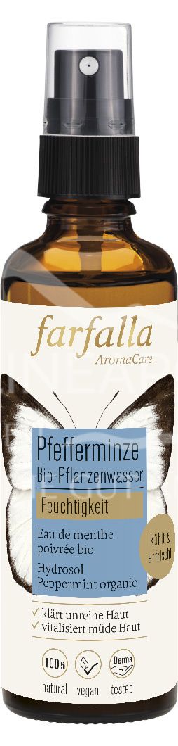 Farfalla Peppermint, organic plant water, moisturising