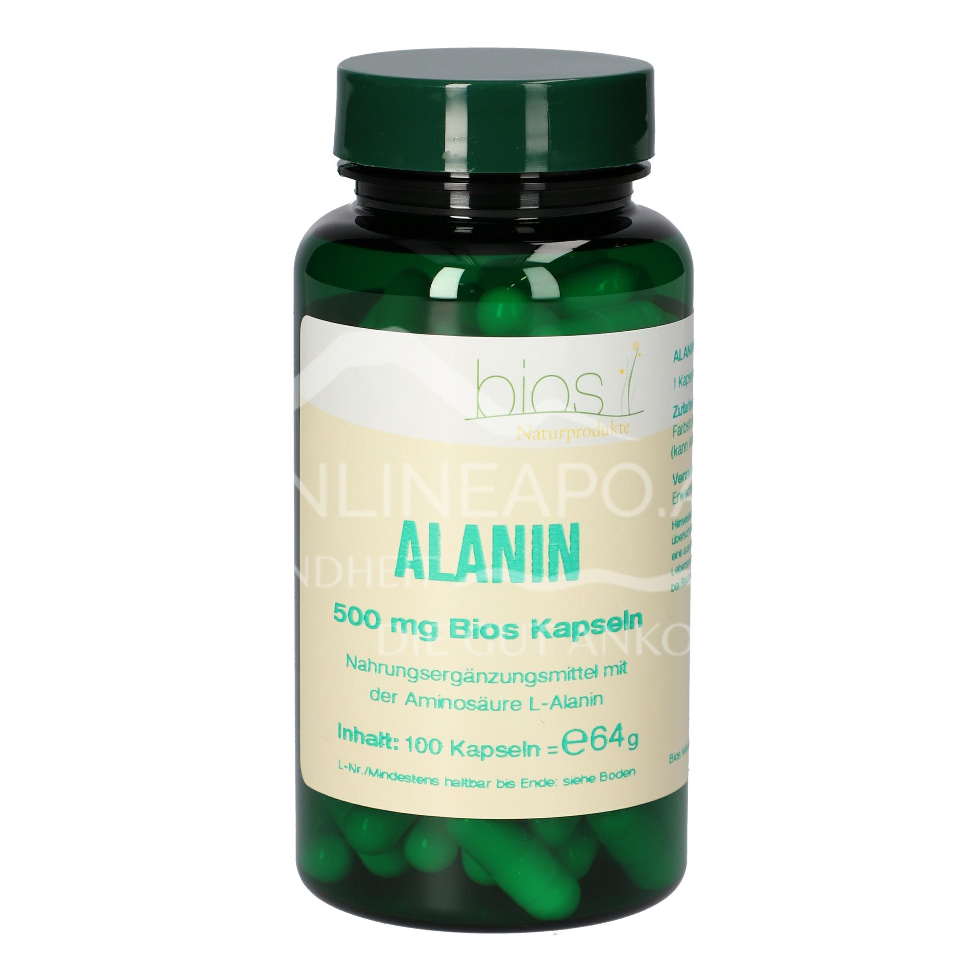 Bios Alanin 500 mg Kapseln