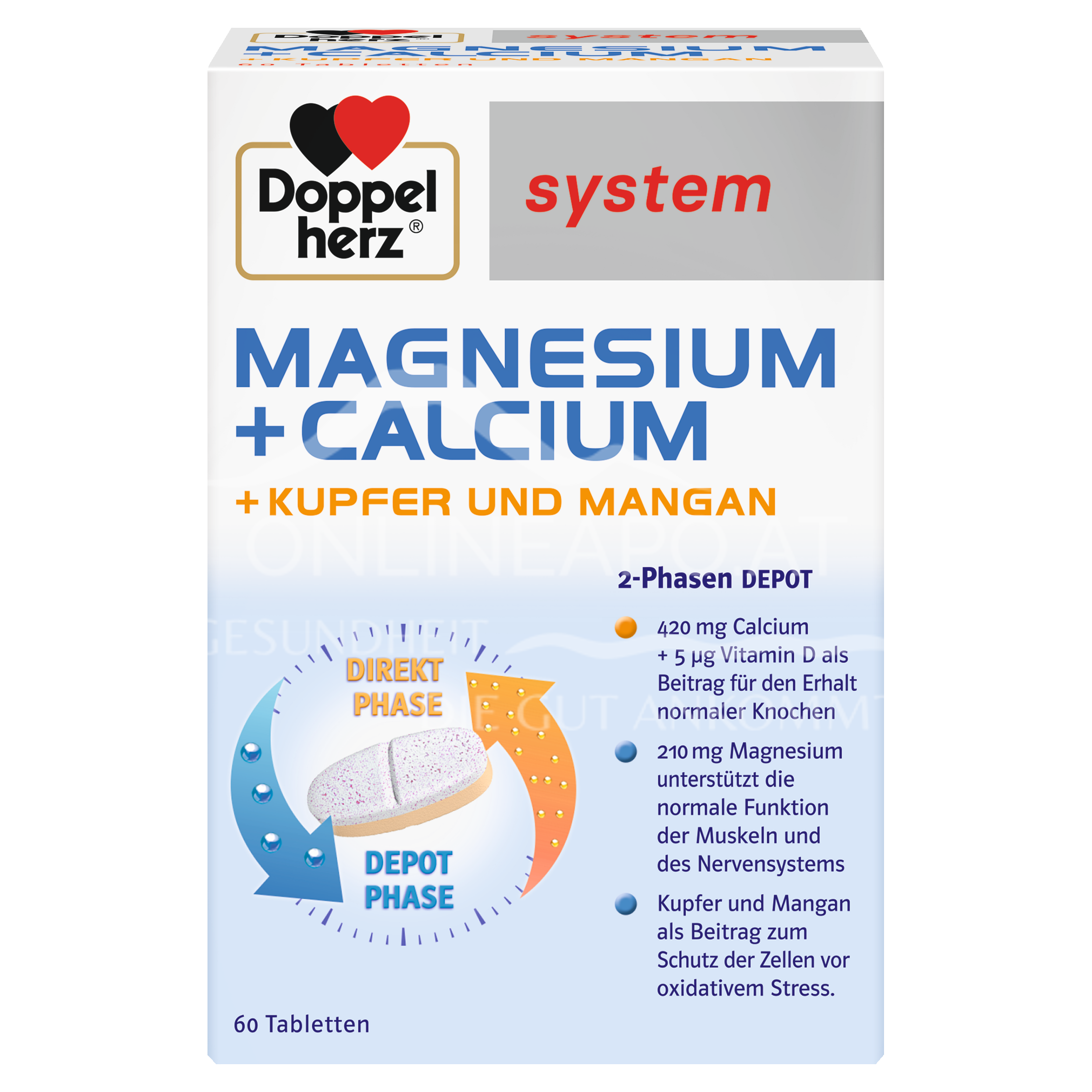 Doppelherz system MAGNESIUM + CALCIUM DEPOT Tabletten