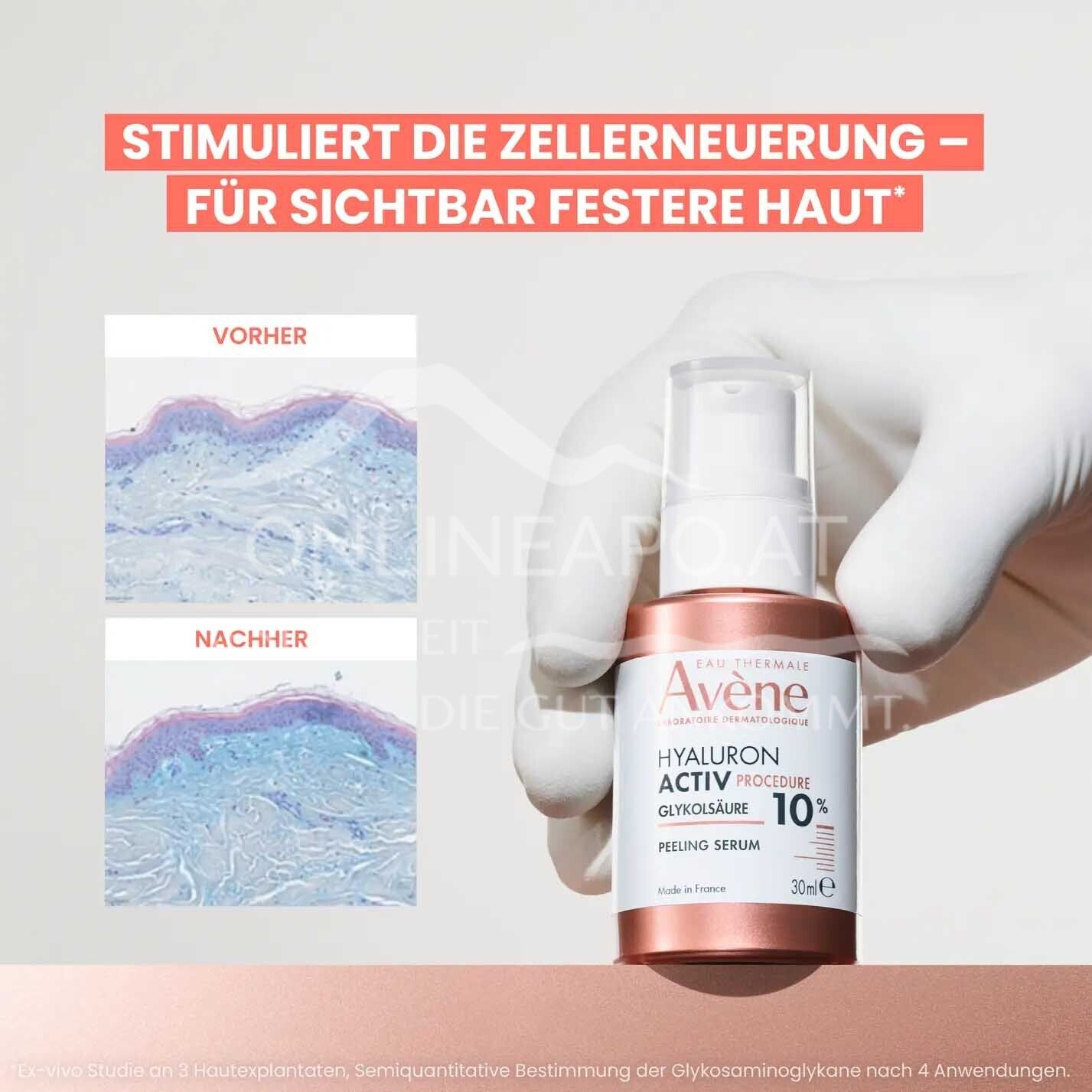 Avene Hyaluron Activ Procedure Peeling Serum - 10 % Glykolsäure