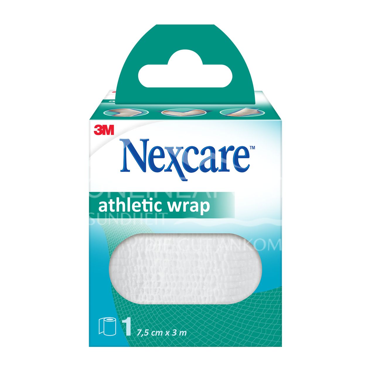 Nexcare™ Athletic Wrap Weiss, 7,5 cm x 3 m