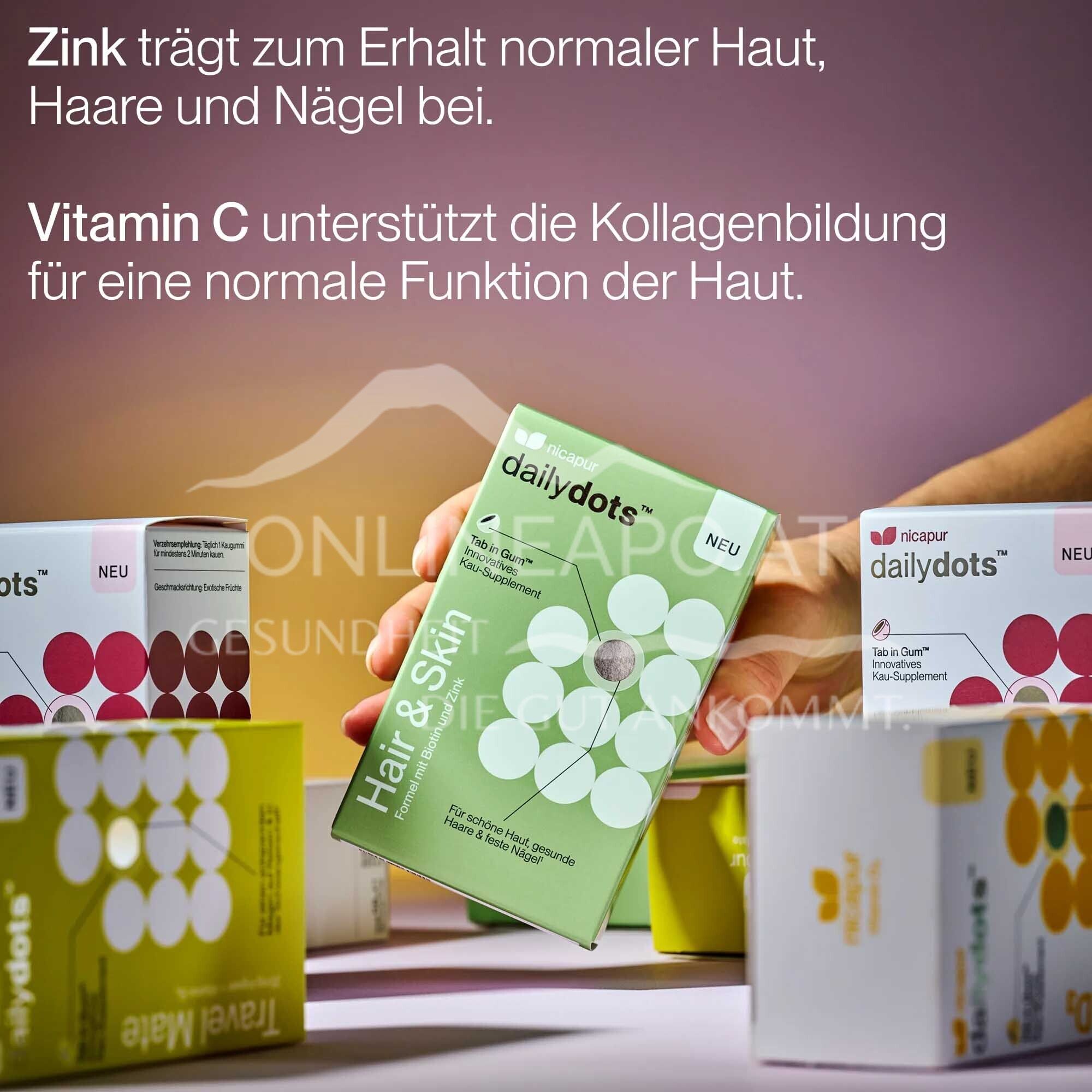 NICApur dailydots® Hair & Skin Kau-Supplement
