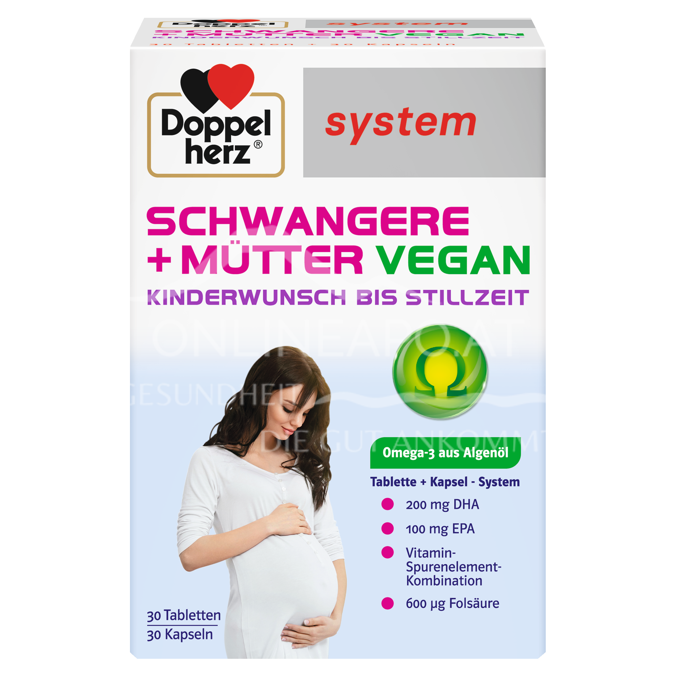 Doppelherz system Schwangere + Mütter vegan 30 Tabletten + 30 Kapseln