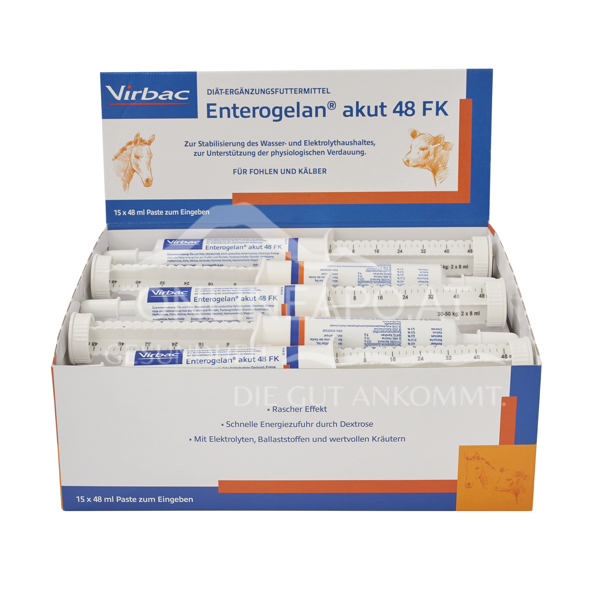 Enterogelan acute 48 FK paste for foals and calves 15 x 55.3 g