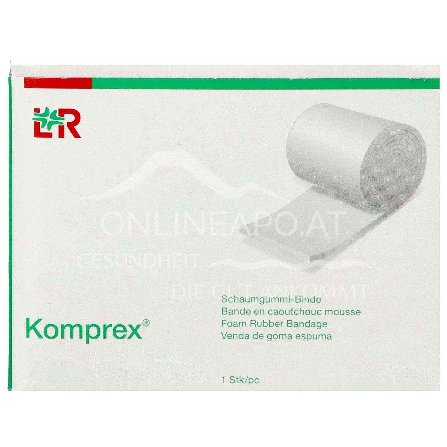 Komprex® Schaumgummi-Binde Rolle, 8cm x 2m x 1cm