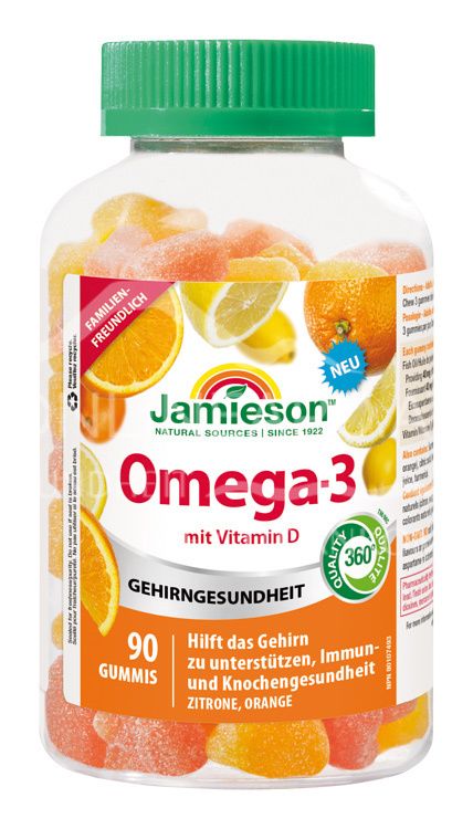 Jamieson Omega-3 mit Vitamin D Gummies Kaupastillen