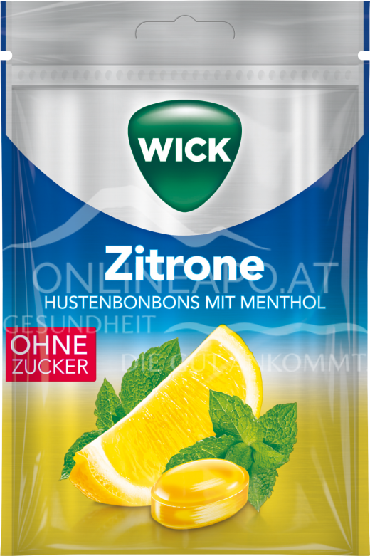 Wick Zitrone Hustenbonbons mit Menthol
