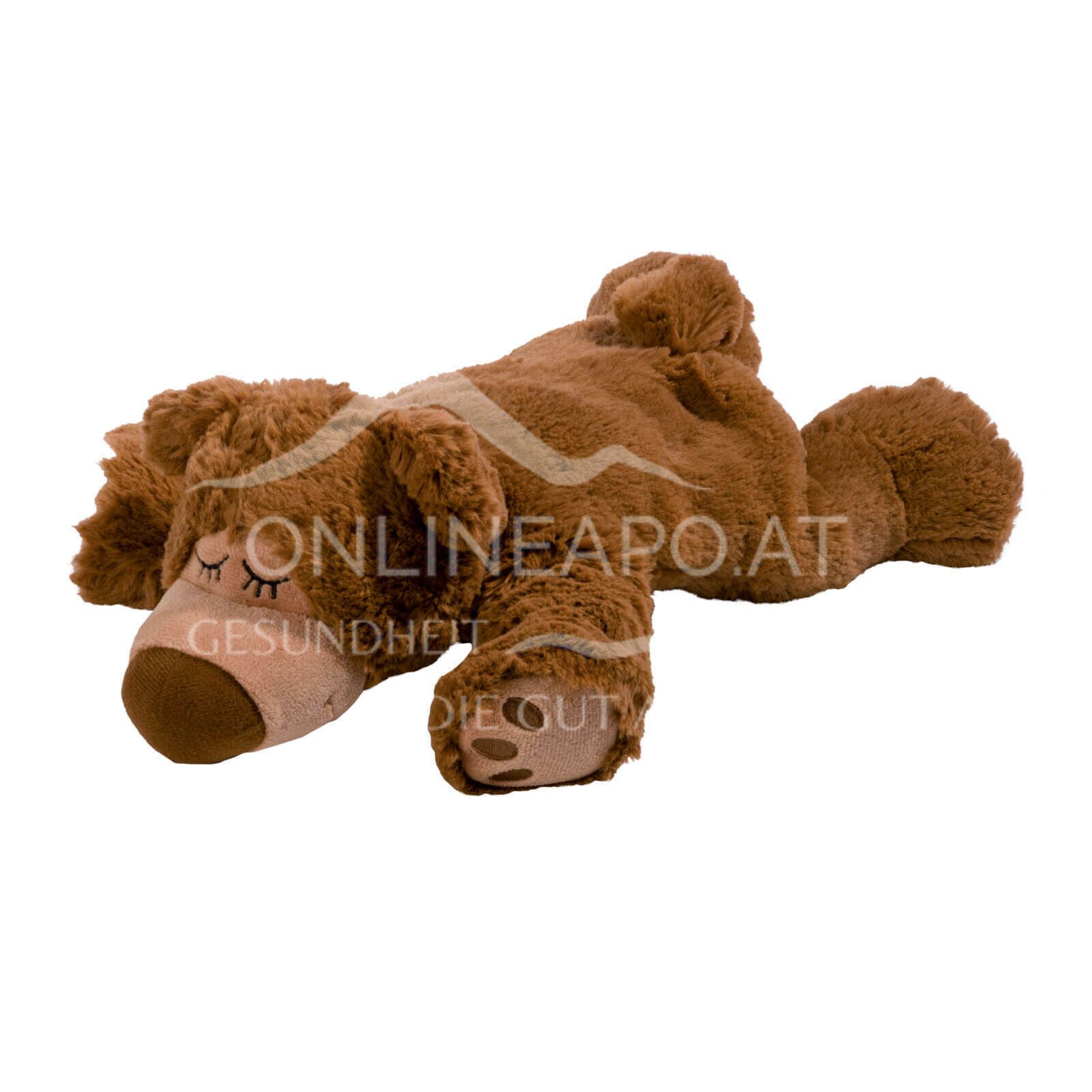 Warmies Sleepy Bear Bruno dark brown warming soft toy