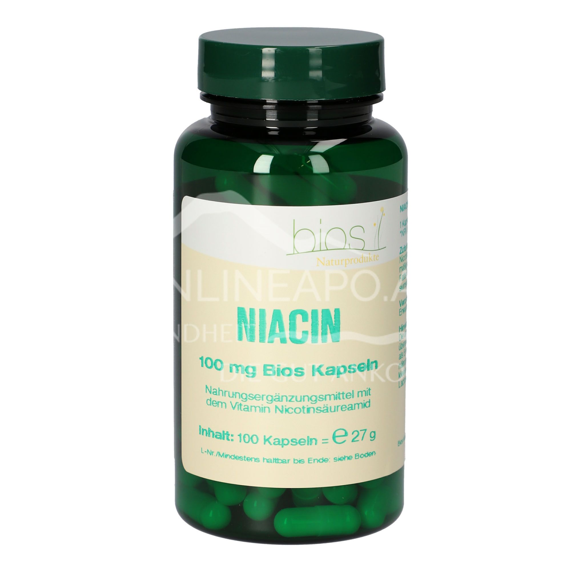 Bios Niacin 100 mg capsules