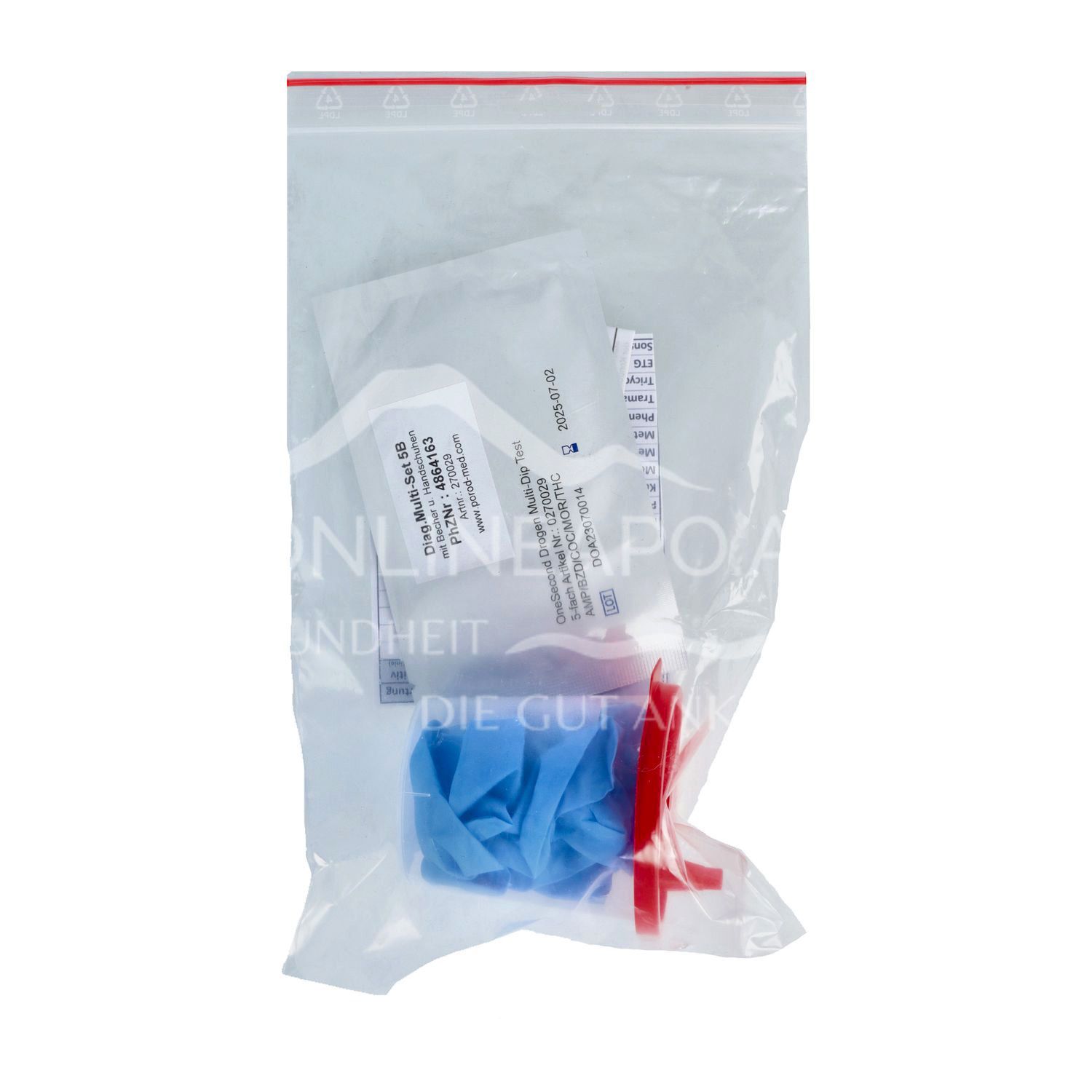 möLab mö-screen OneSecond 5B Multi-Dip Drogentest Set