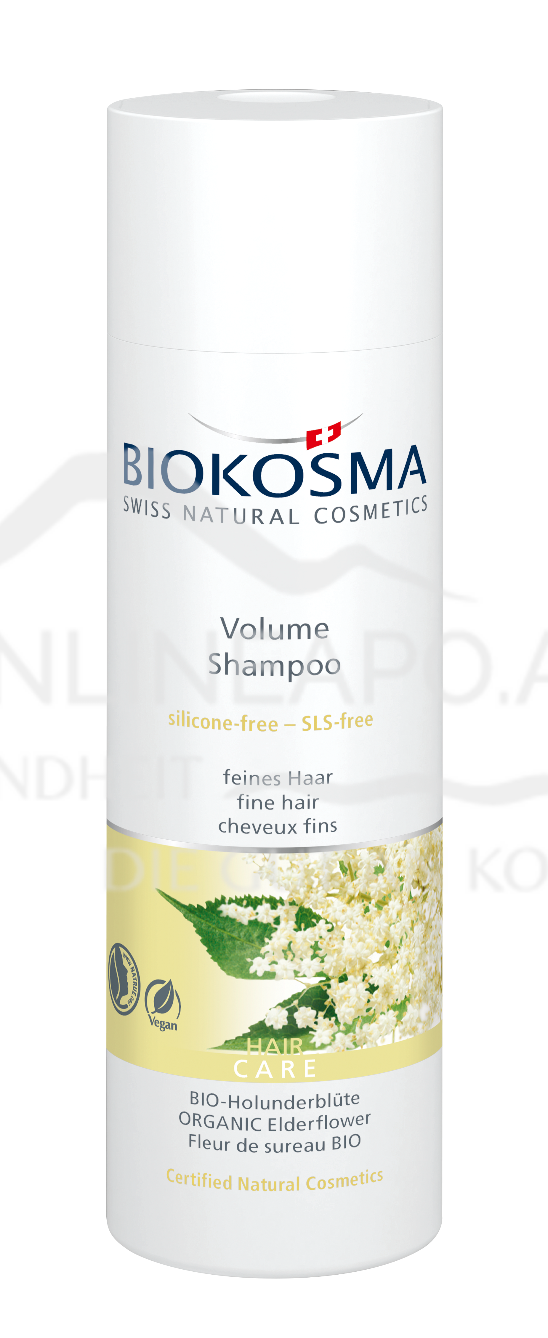 BIOKOSMA Shampoo Volume & Shine Holunderblüte