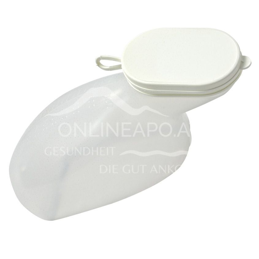 Urinflasche für Frauen mit Schlaufendeckel