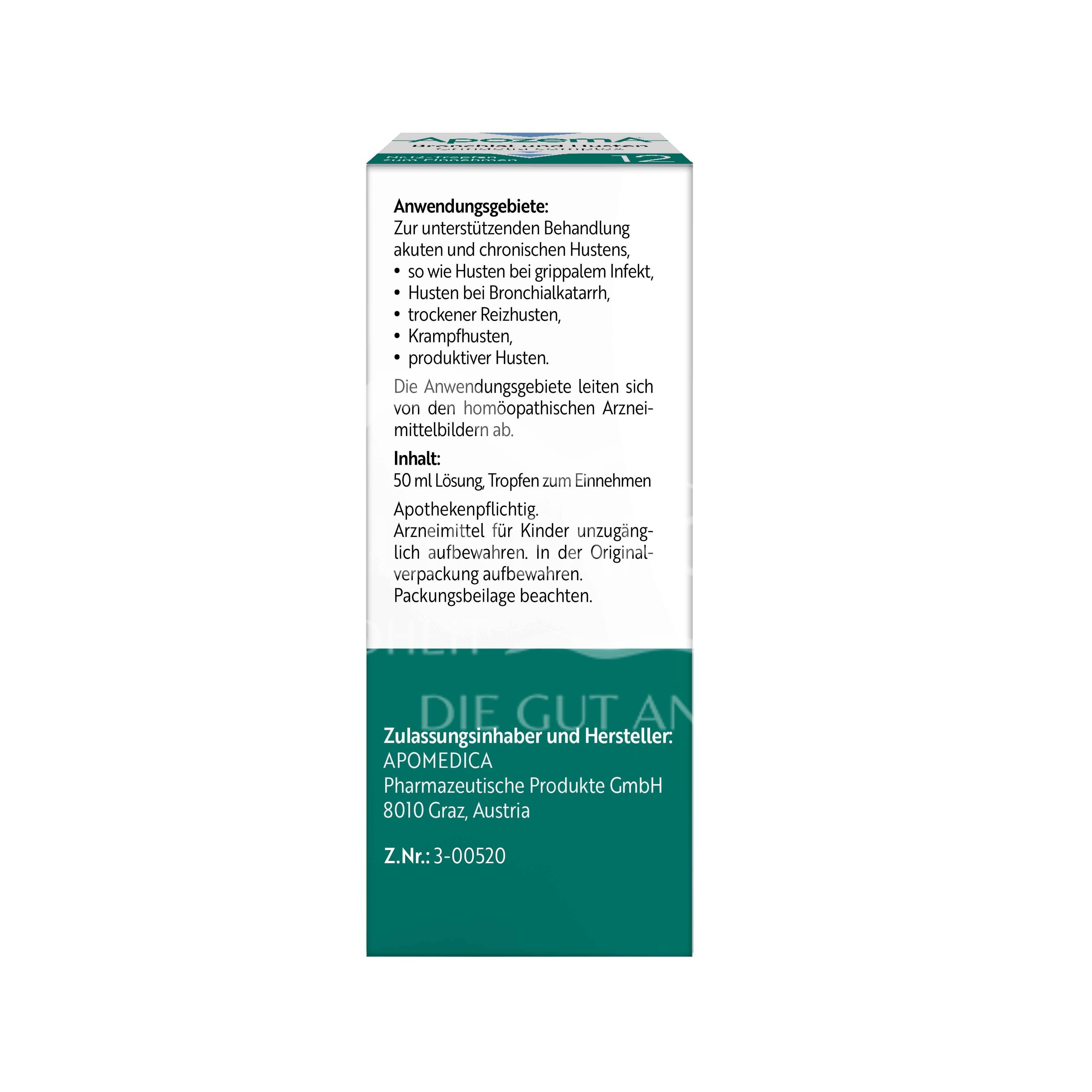 Apozema® Bronchial and Cough Grindelia complex No. 12 drops for oral use