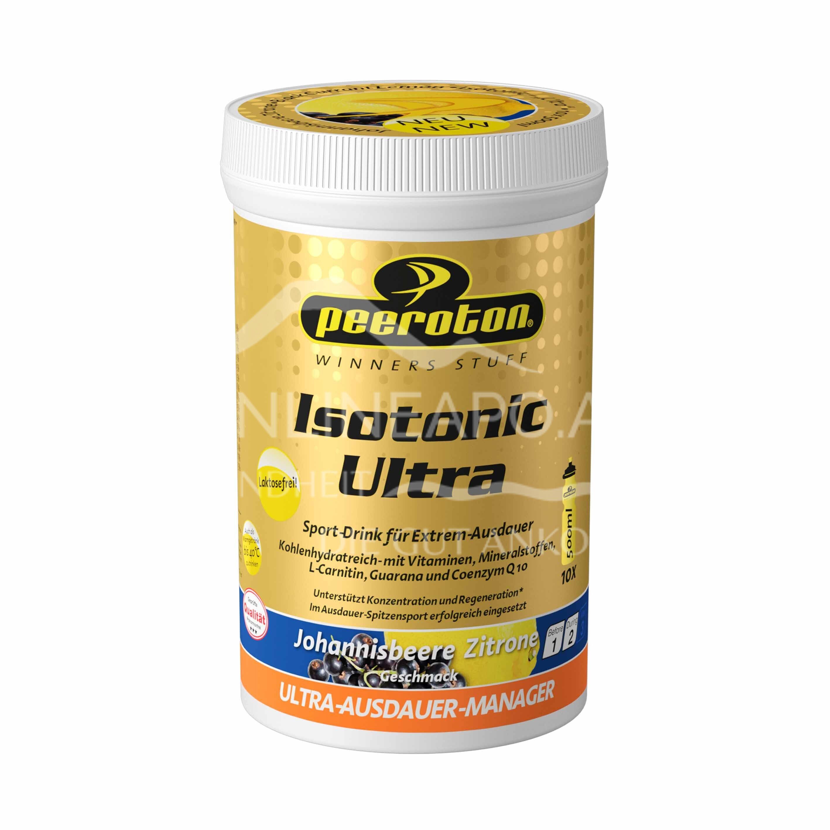 Peeroton Isotonic Ultra Getränkepulver - Johannisbeere/Zitrone