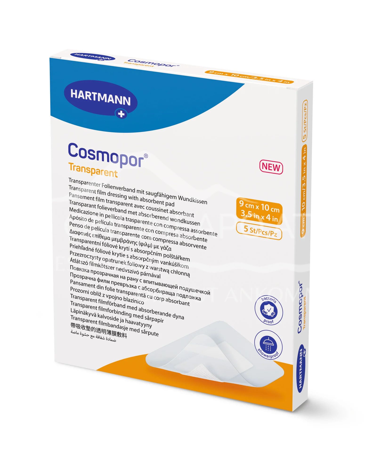 Cosmopor® transparent Folienverband 9 x 10 cm