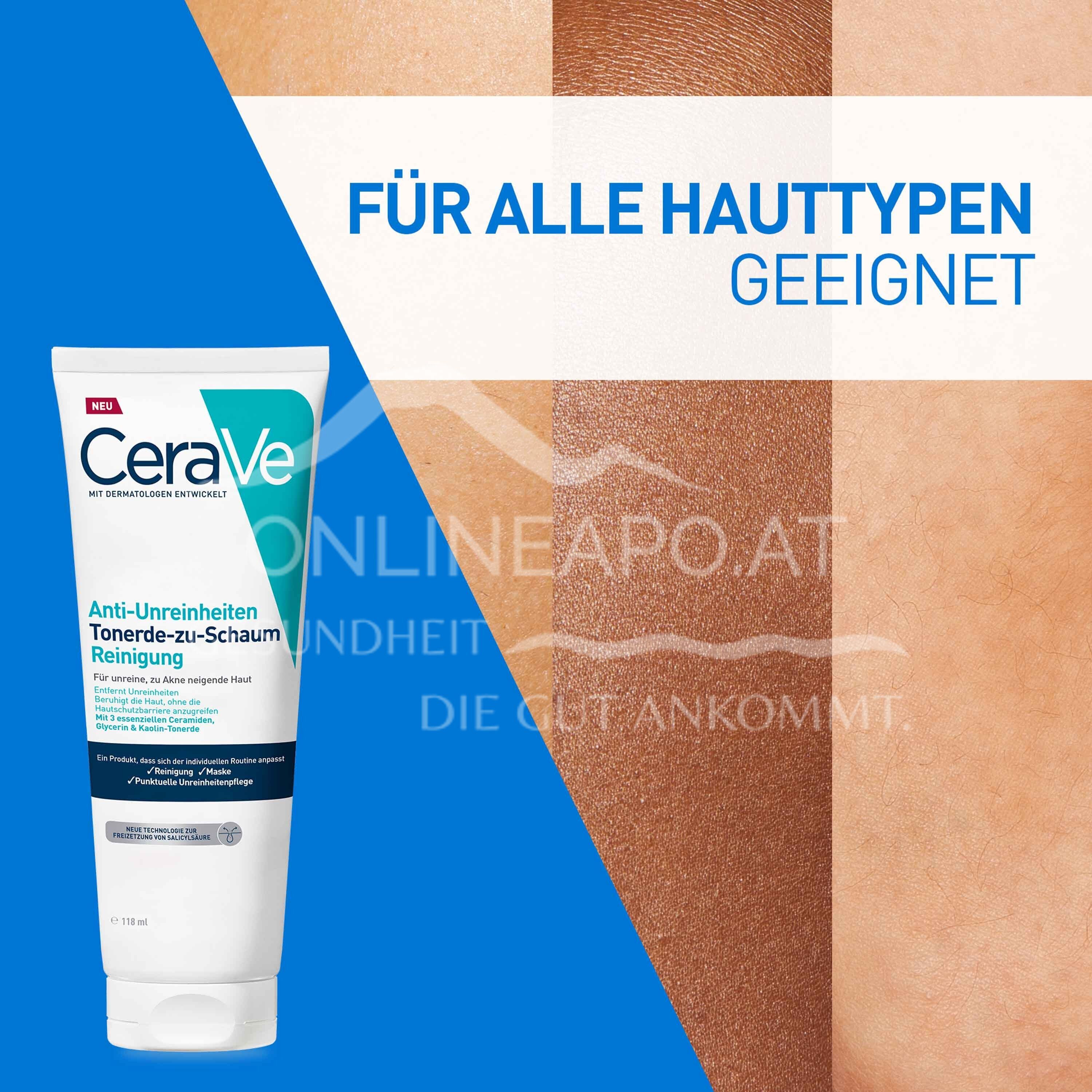 CeraVe Tonerde-zu-Schaum-Reinigung