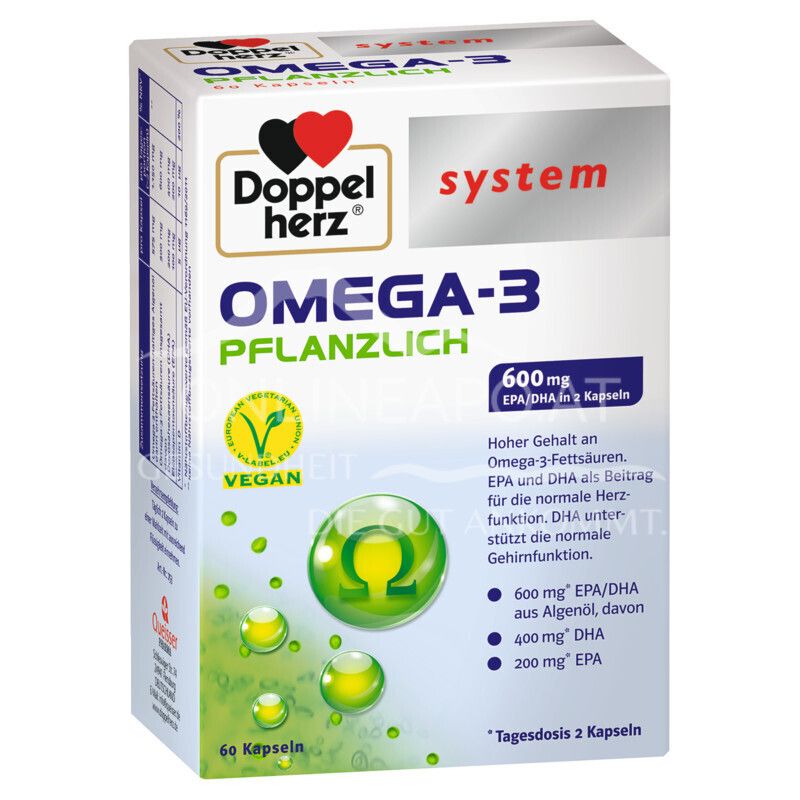 Doppelherz system OMEGA-3 PFLANZLICH Kapseln