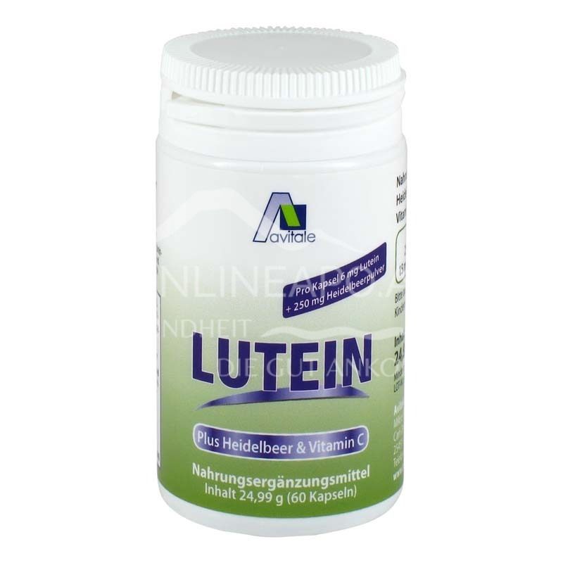 Avitale Lutein Kapseln 6 mg plus Heidelbeer Kapseln