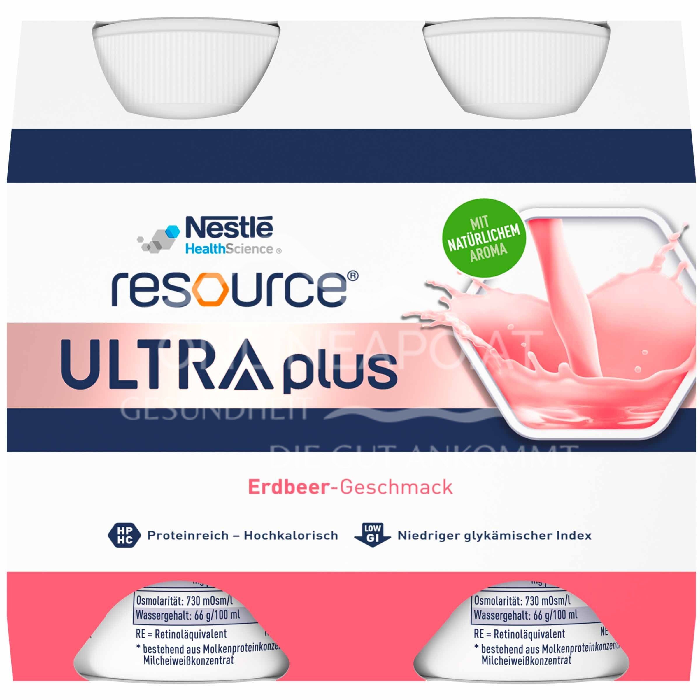 Resource® ULTRA plus High Protein Erdbeere Trinknahrung 200 ml