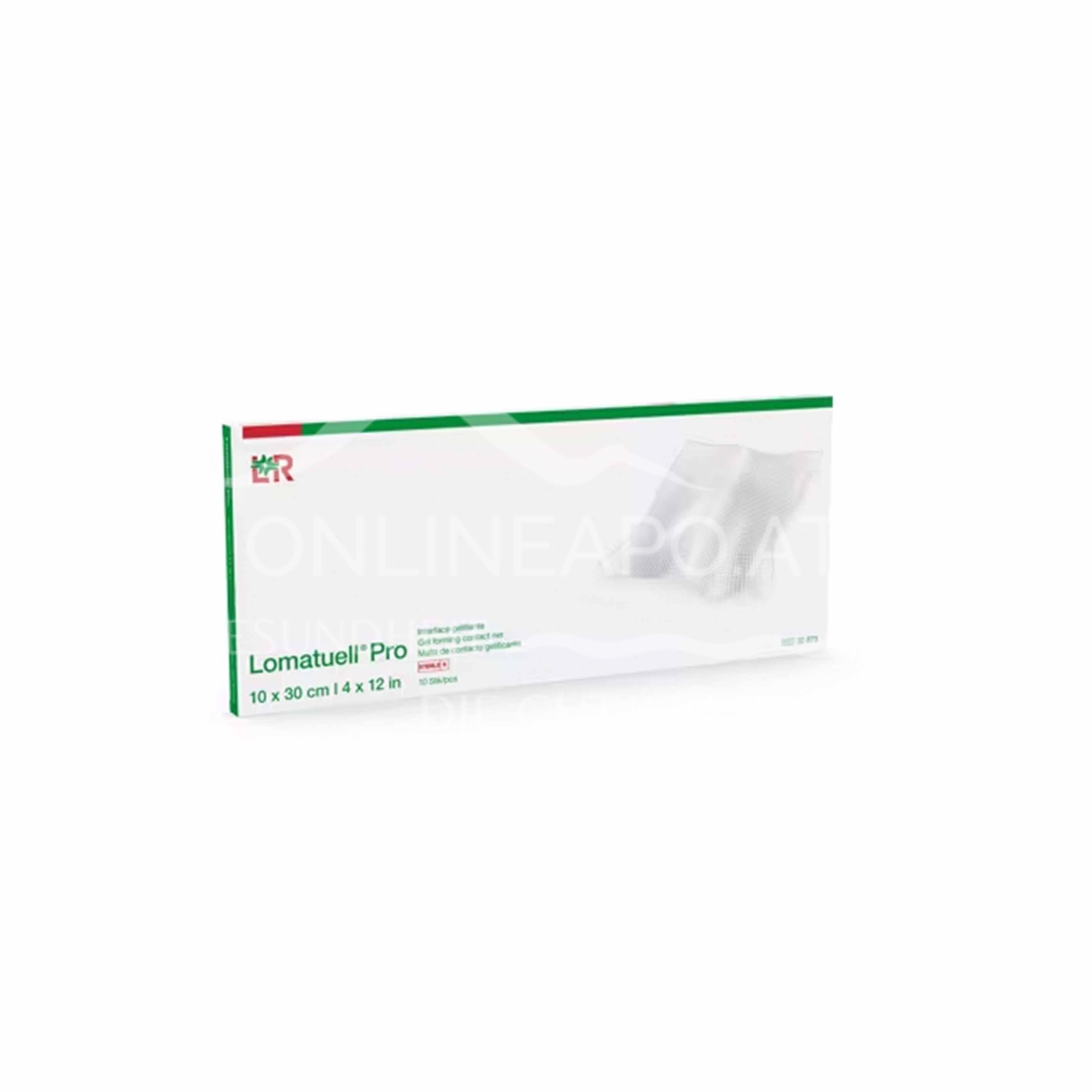 Lomatuell® Pro Gelbildendes Kontaktnetz steril, 10 x 30 cm