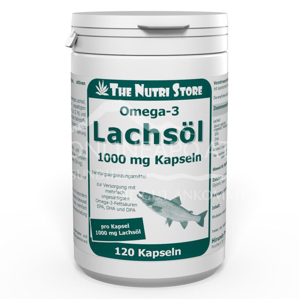 The Nutri Store Omega-3 Salmon Oil 1000 mg Capsules