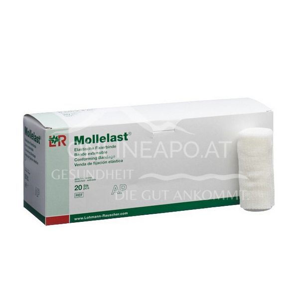 Mollelast® elastic fixation bandage, loose in box, 12 cm x 4 m