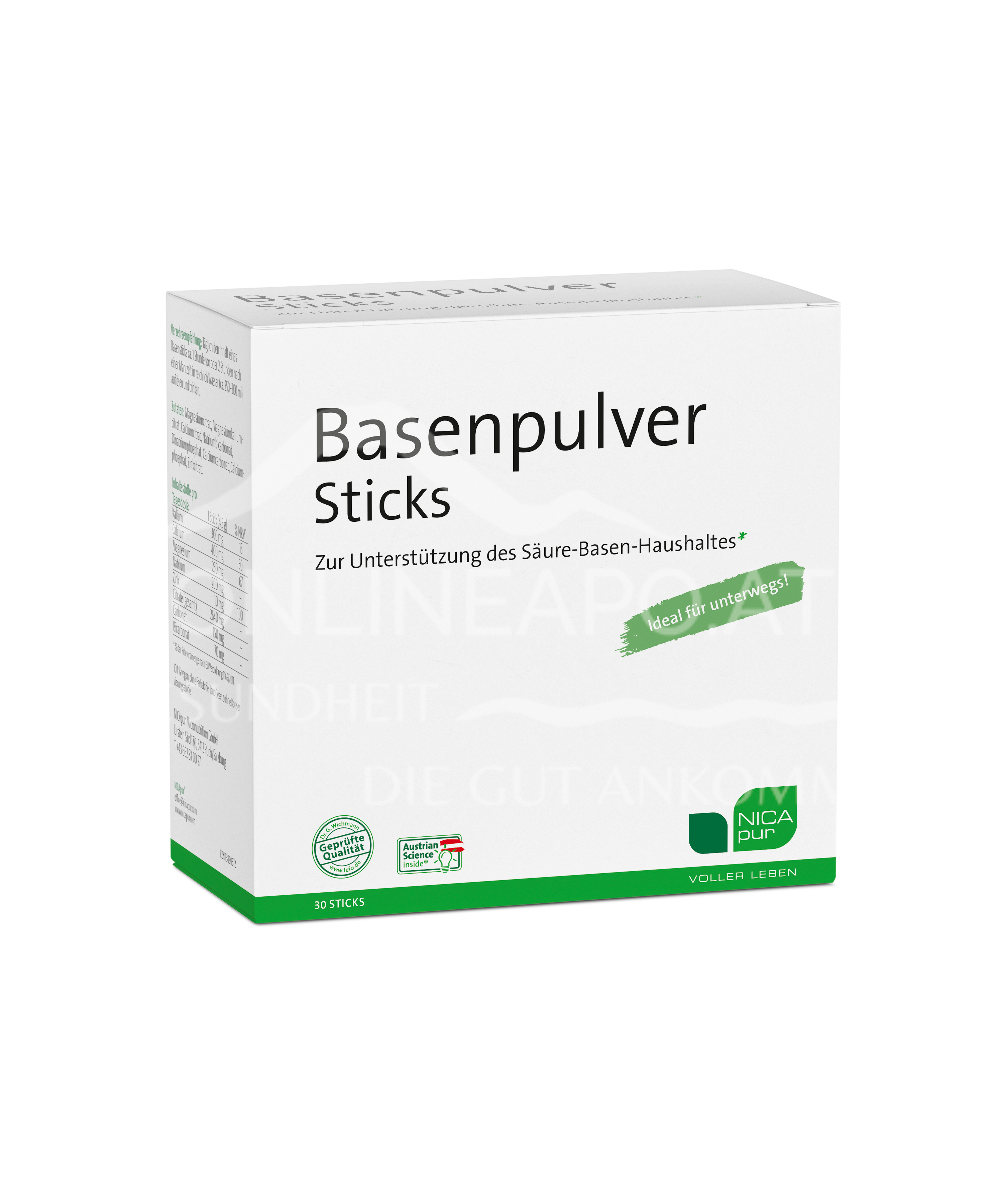 NICApur Basenpulver Sticks