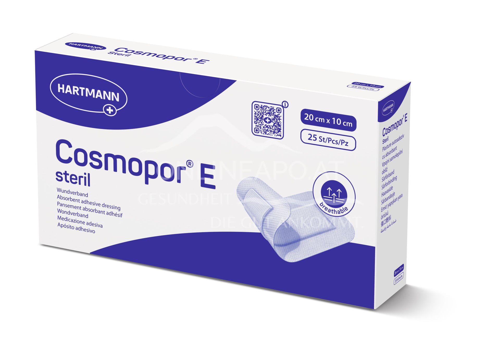 Cosmopor® E self-adhesive wound dressing sterile, 20 x 10 cm