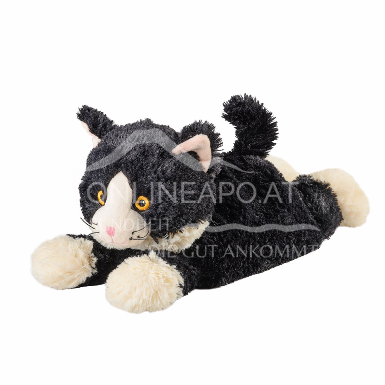 Warmies cat lying warming soft toy