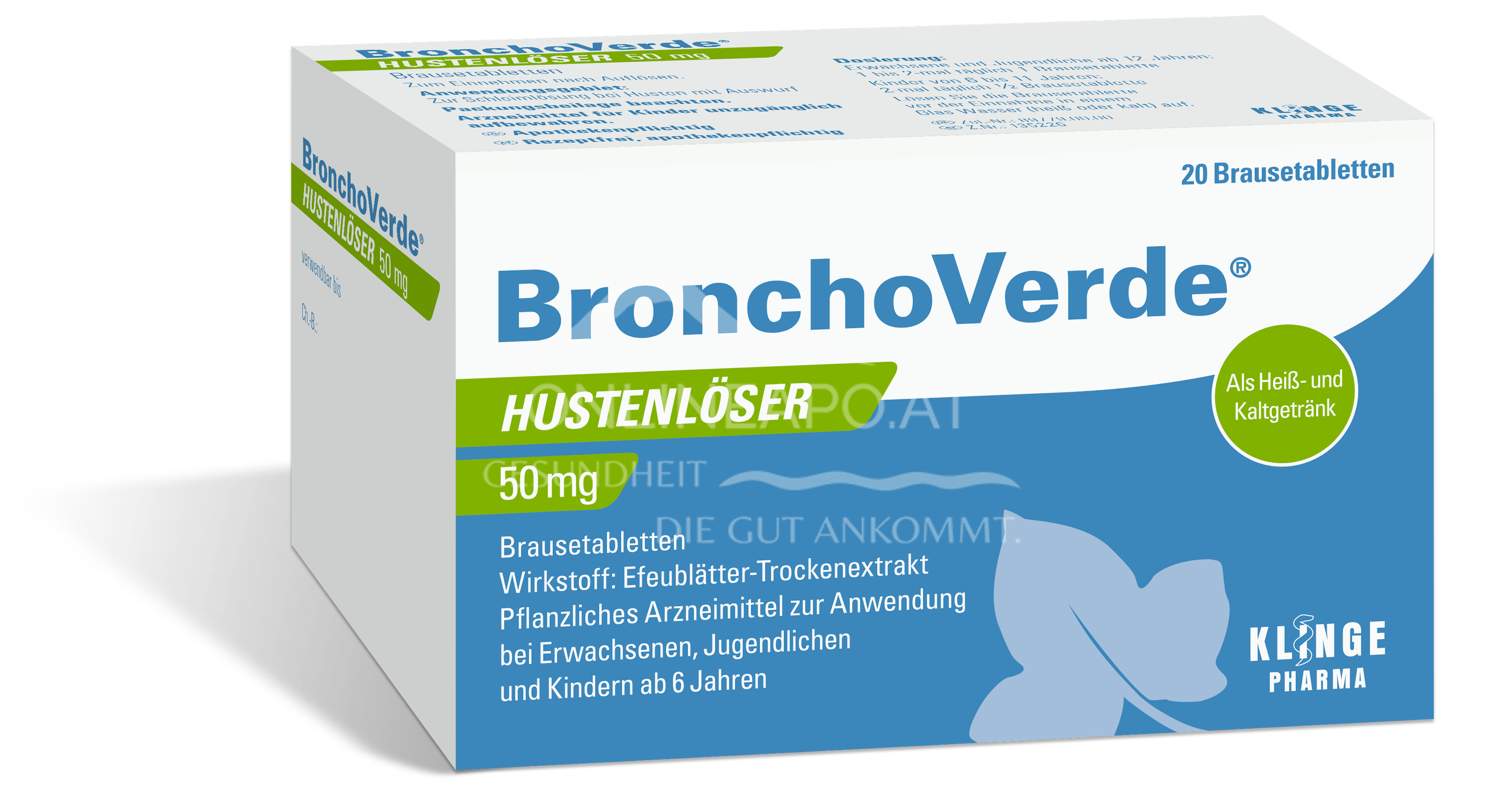 BronchoVerde® Hustenlöser 50 mg Brausetabletten