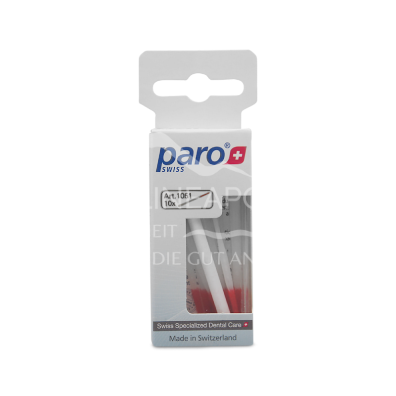 paro® brush-sticks, Kunststoffzahnstocher mit Flaumbürste