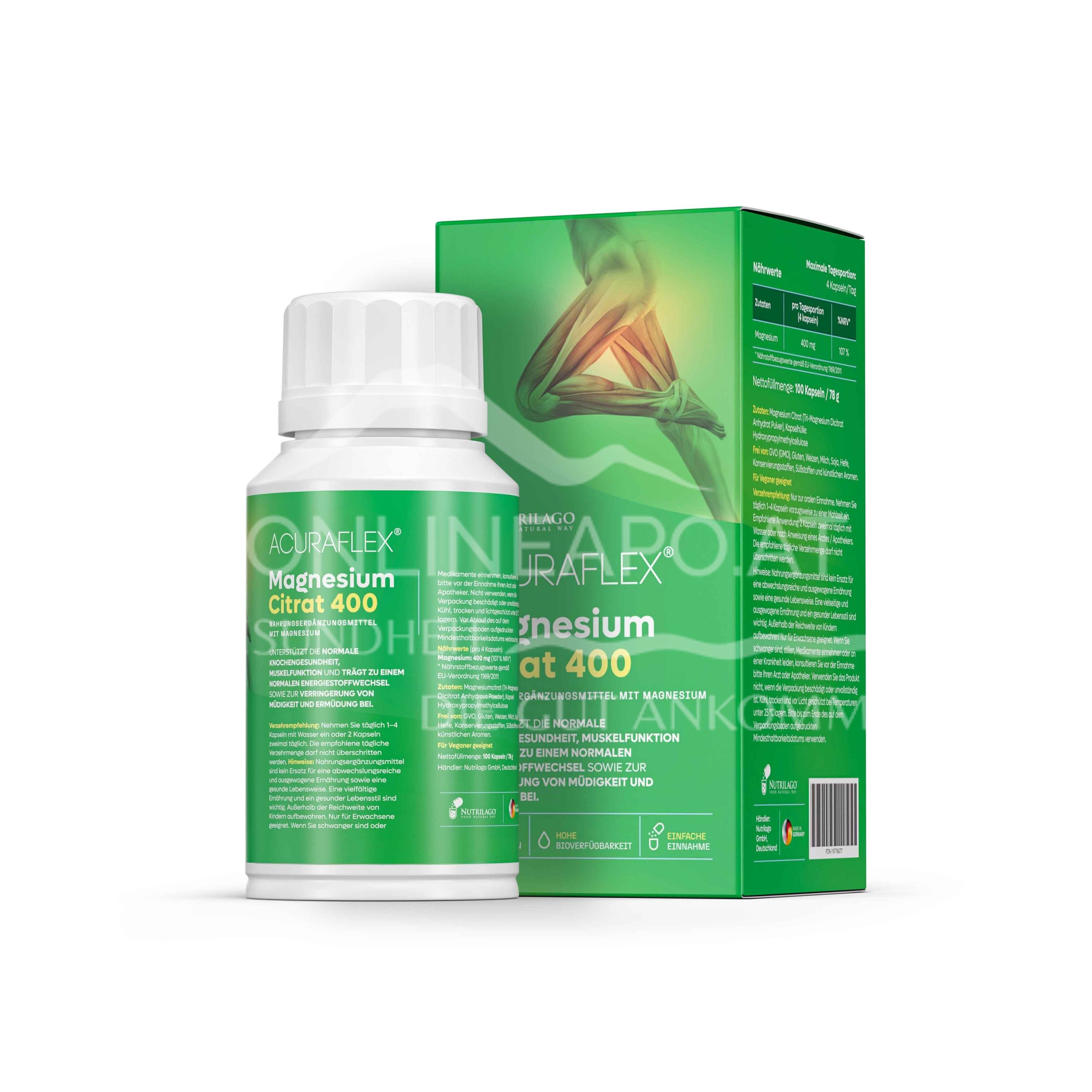 ACURAFLEX® Magnesium Citrat 400 Kapseln
